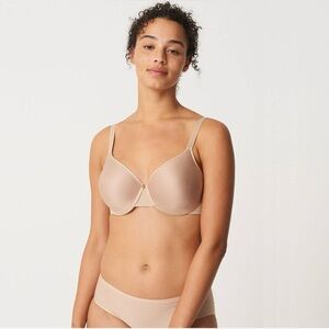 New Chantelle C3816 Essential Full Coverage T-Shirt Bra Nude Sand